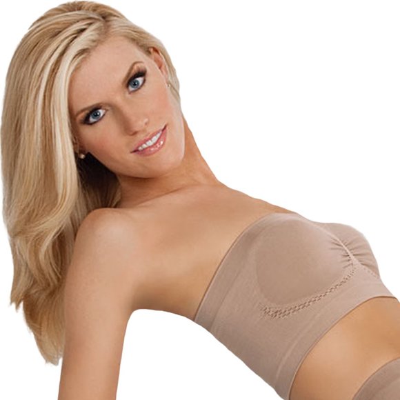Black Strapless Bra Shaper Bust Body Support - Picture 4 of 5